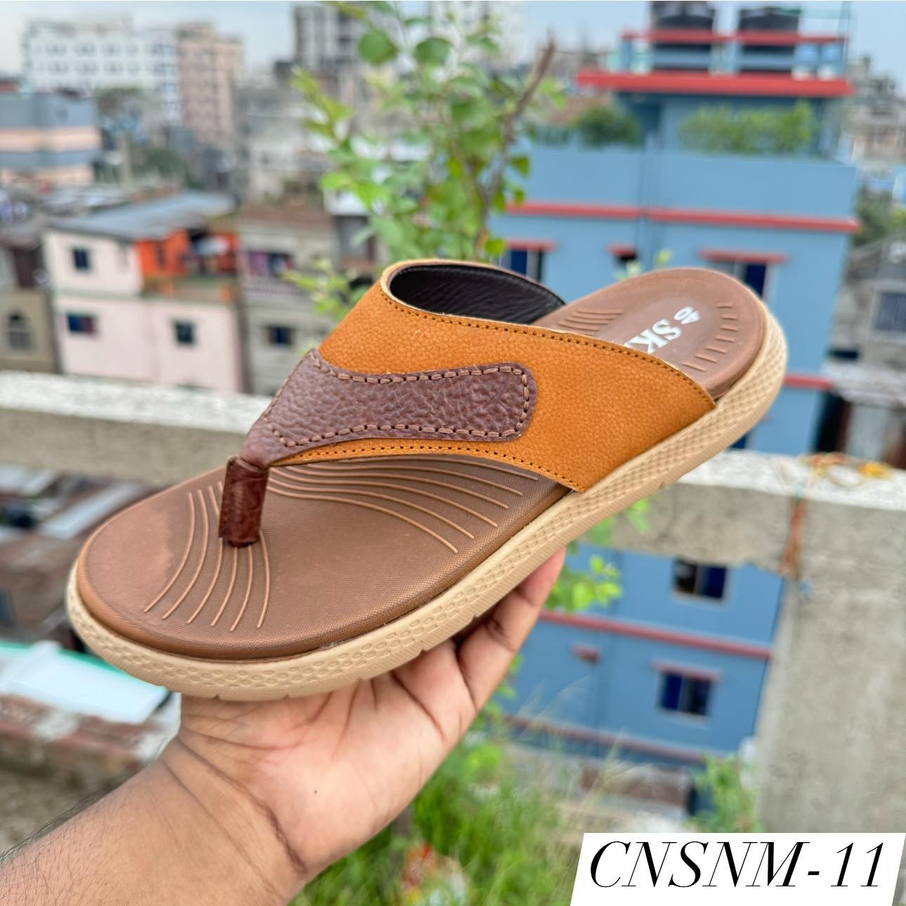 China PBC Sole Genuine Leather Sandal for men(CNSN 11)